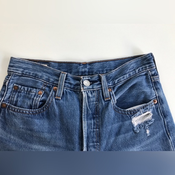 Levi’s Womens 501 Skinny Jeans Size: W25 L28 - Picture 5 of 15